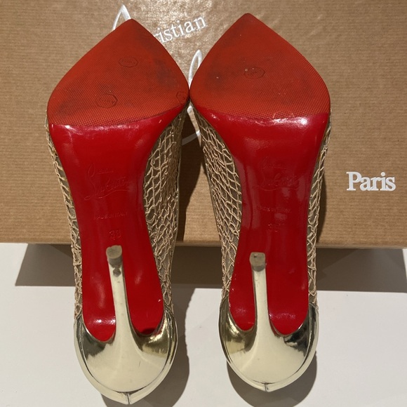 Christian Louboutin Follies Lace 100 Dent Chain/Nappa Lam/Spec Version Multi - Picture 12 of 14
